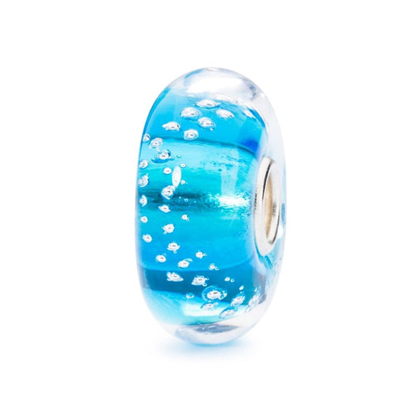 Silver Trace Turquoise Bead