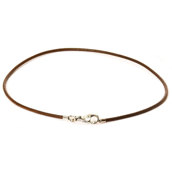 Leather Necklace Brown