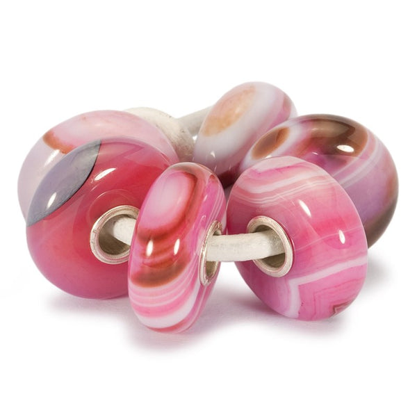 Pink Striped Agate Bead Kit